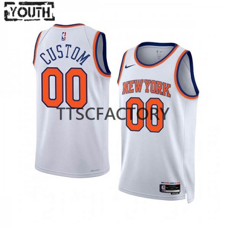 Dres New York Knicks Prilagođeni Nike 2022-23 Association Edition Bijela Swingman - Dječji